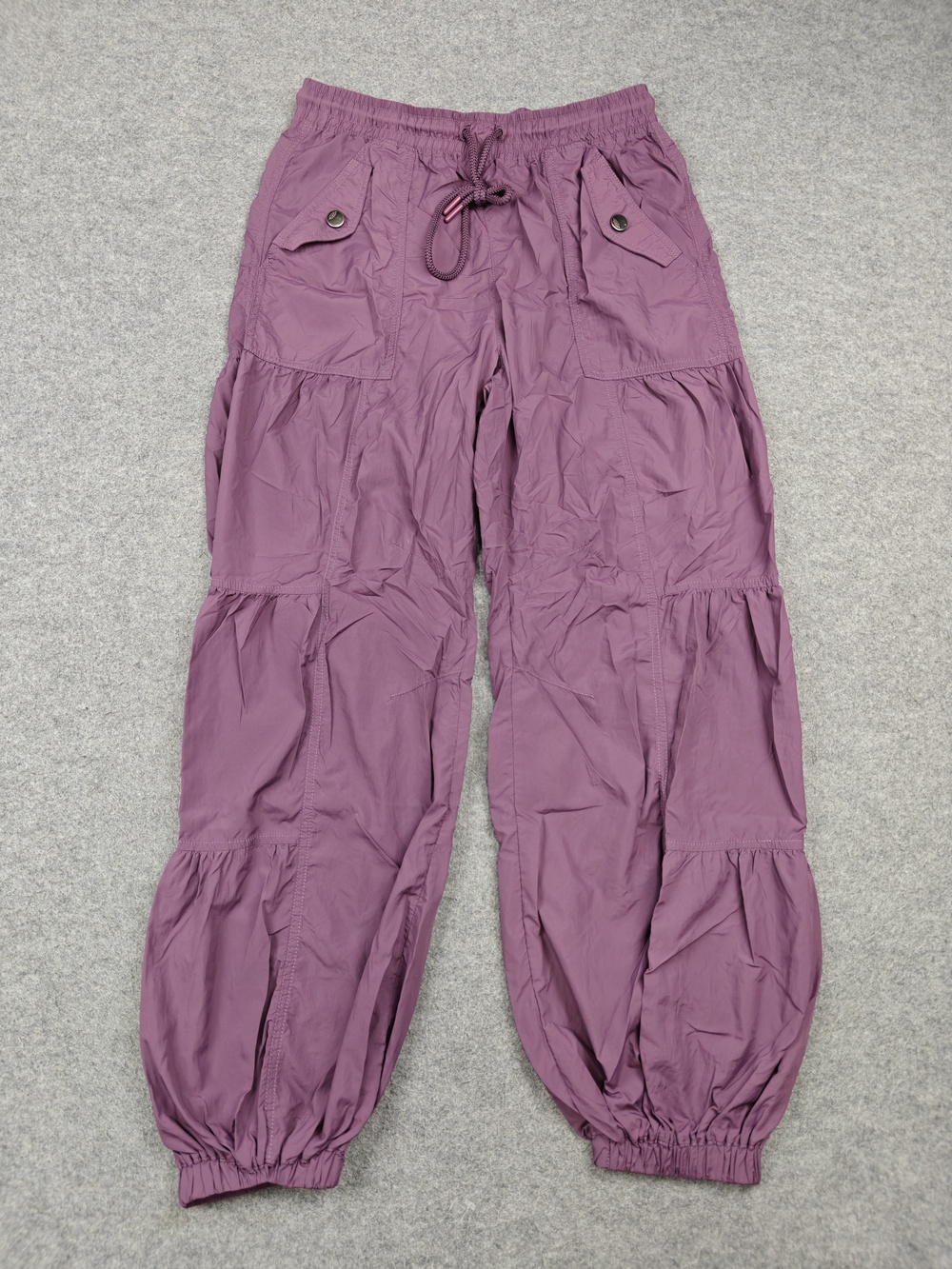 Free People Movement Pants Womens XS Extra Small Purple Jogger Elastic Waist